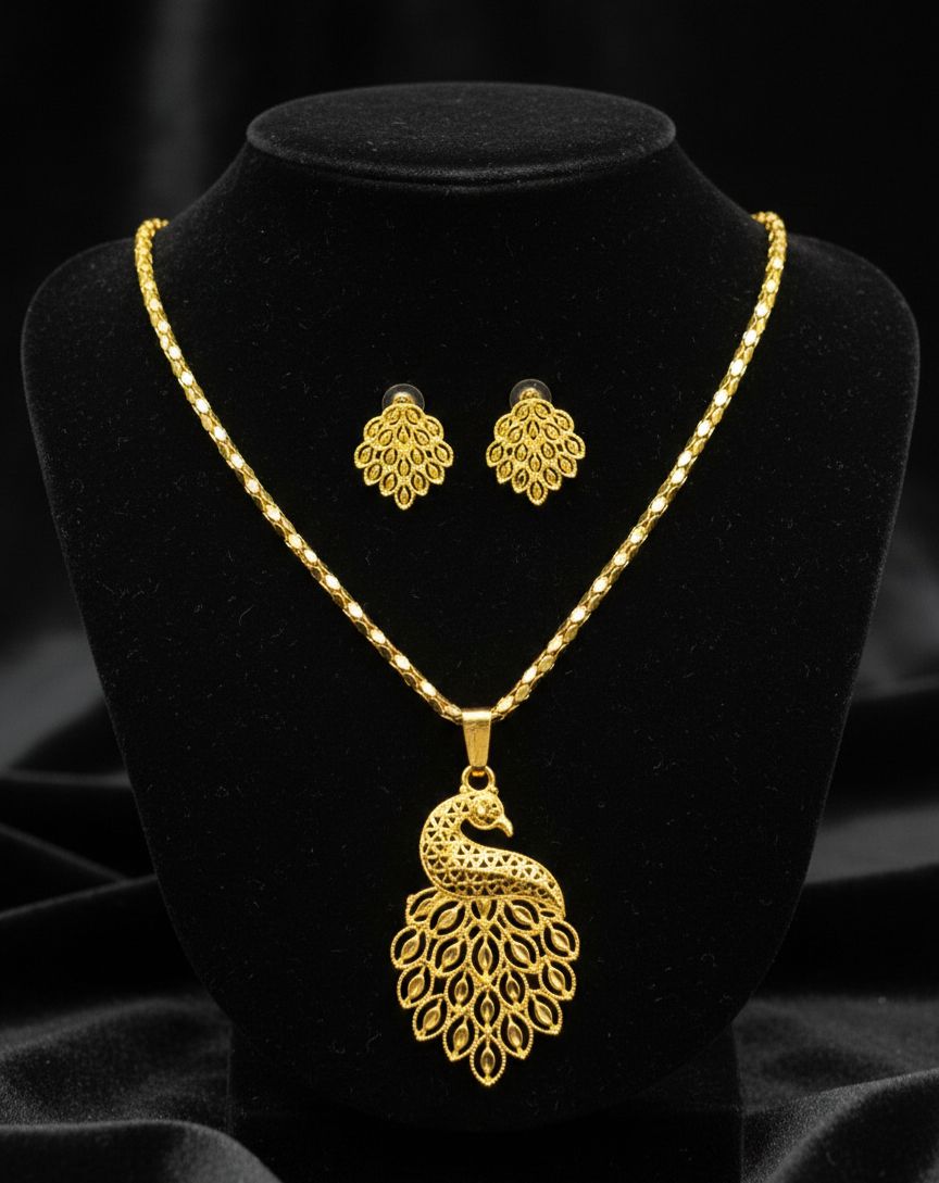 Gold pleated set