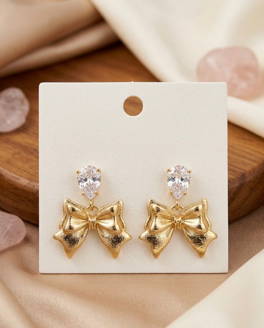 Bow ear rings