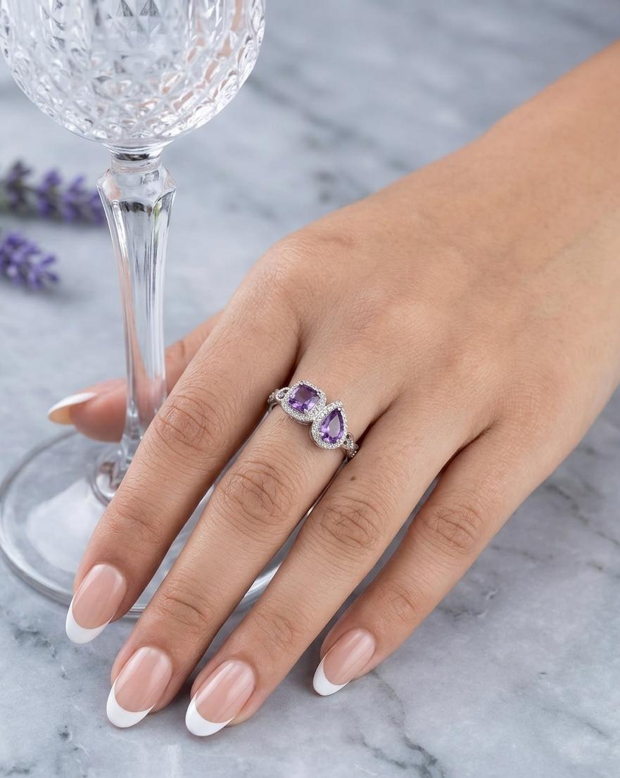 Siver stone Ring
