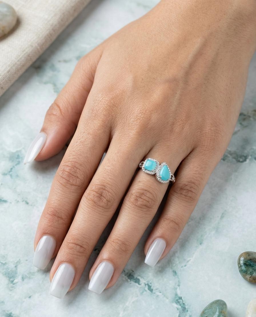 Siver stone Ring