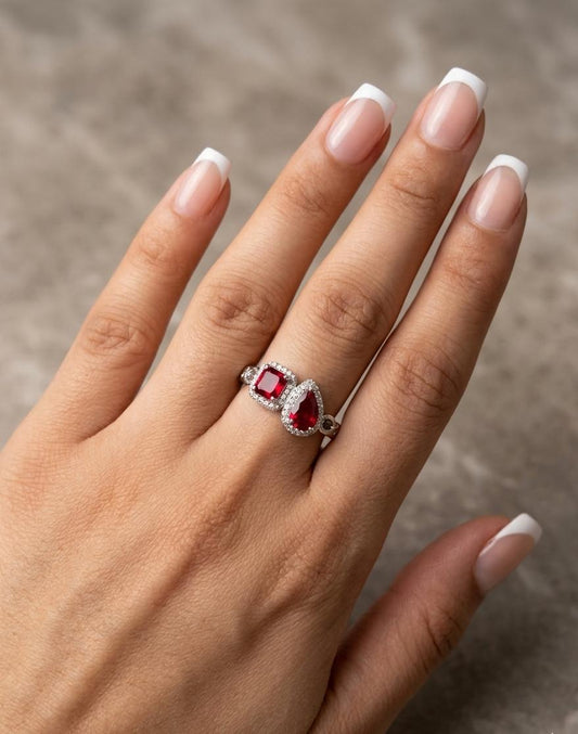 Siver stone Ring
