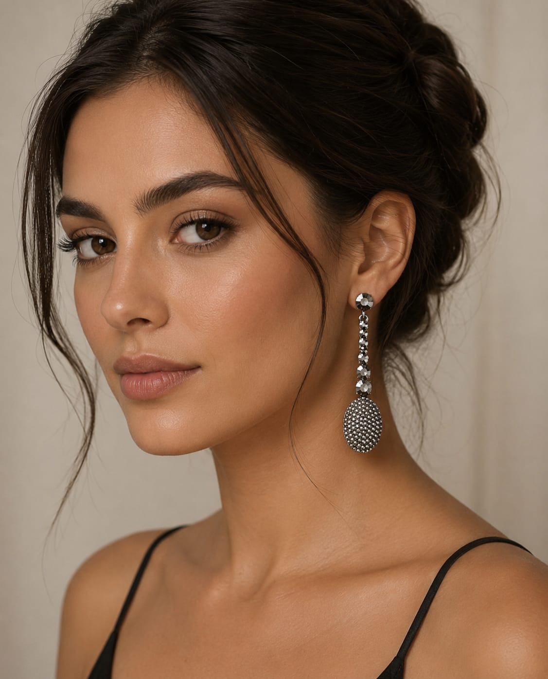 Crystal Linear Dangle Earrings
