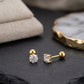 Cubic Zirconia Flat Back Studs for Cartilage & Helix Piercings