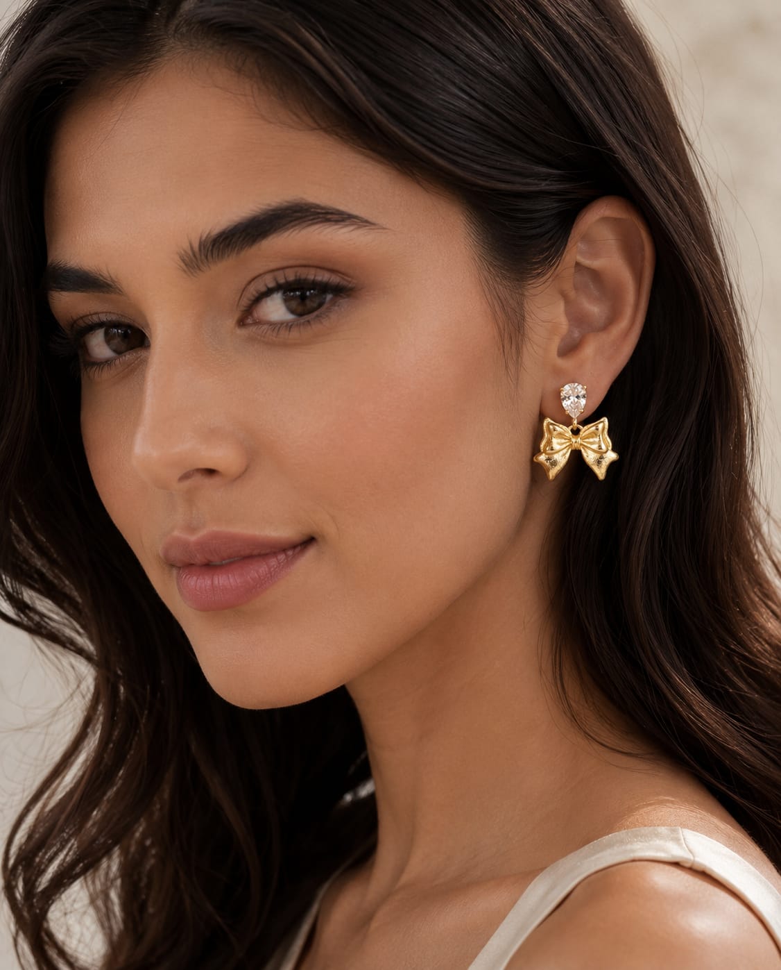 Bow ear rings